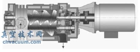 干式螺杆真空泵结构图